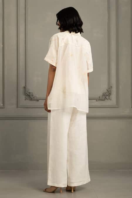 Arcvsh By Pallavi Singh Hand Embroidered Shirt & Pant Set 