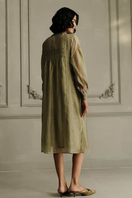 Arcvsh By Pallavi Singh Hand Embroidered Dress & Belt Set 