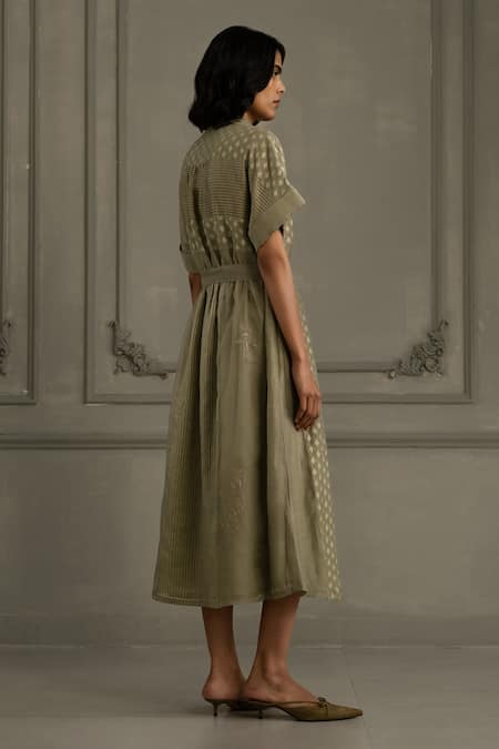 Arcvsh By Pallavi Singh Hand Block Print Dress 