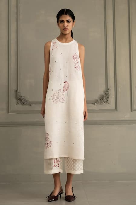 Arcvsh By Pallavi Singh Hand Block Print Kurta Set 