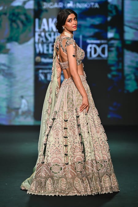 Jigar & Nikita Tassel Elysee Embroidered Lehenga Set 