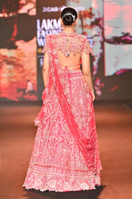 Jigar & Nikita Swans Of Siam Embroidered Bridal Lehenga Set 