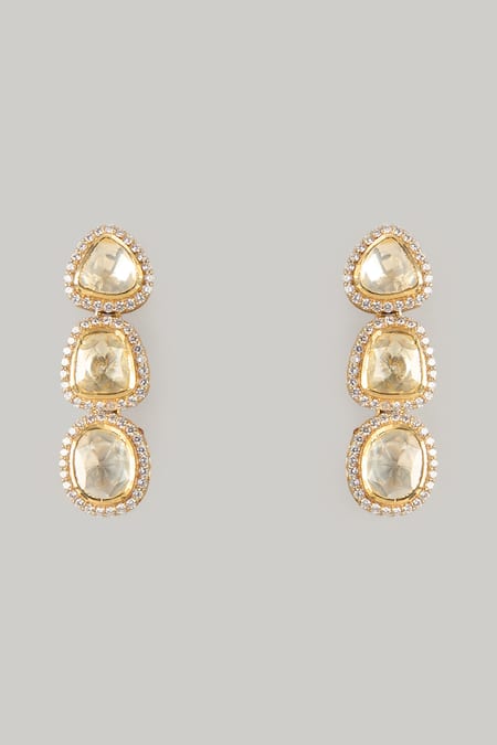 Karisa Designs Reeta Moissanite Dangler Earrings 