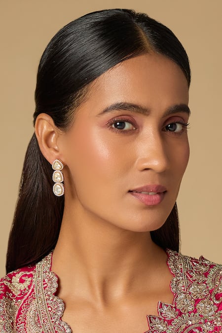 Karisa Designs Reeta Moissanite Dangler Earrings 