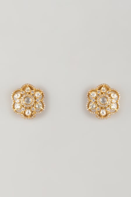 Karisa Designs Phool Moissanite Earring Tops 