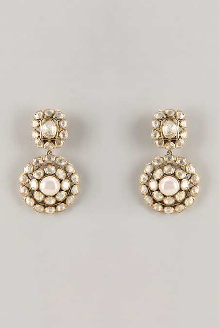 Karisa Designs Jaal Pearl Drop Earrings 