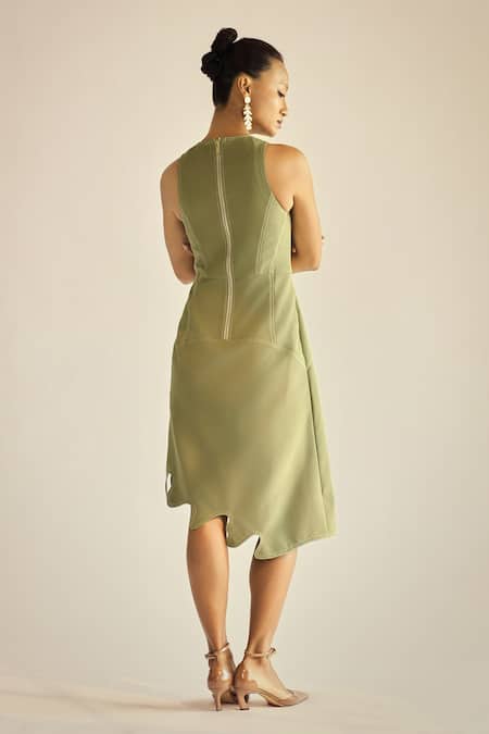 Neetiandmudita Stud Embellished Dress 