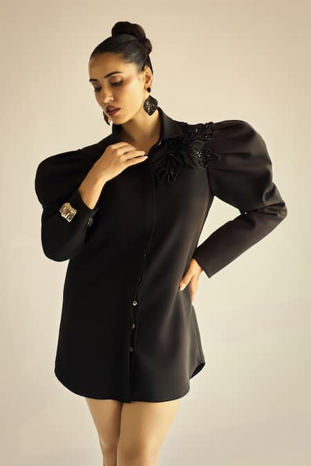 Neetiandmudita Structured Sleeve Dress 