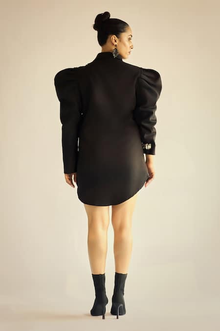 Neetiandmudita Structured Sleeve Dress 