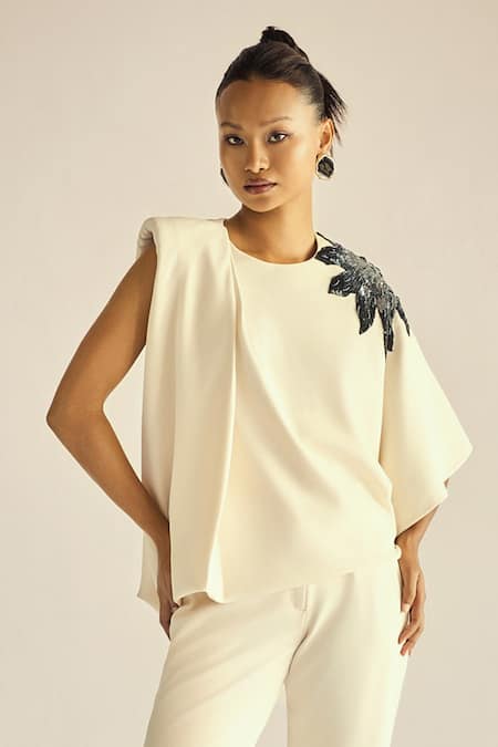 Neetiandmudita Placed Embellished Top 