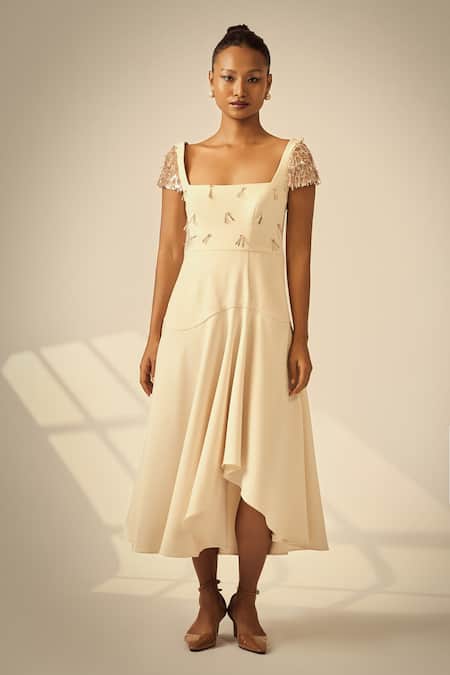 Neetiandmudita Embellished Bodice Dress 