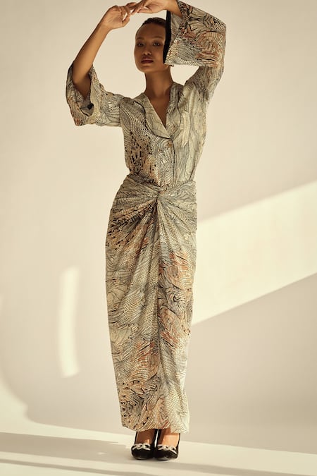 Neetiandmudita Mosaic Mist Skirt 