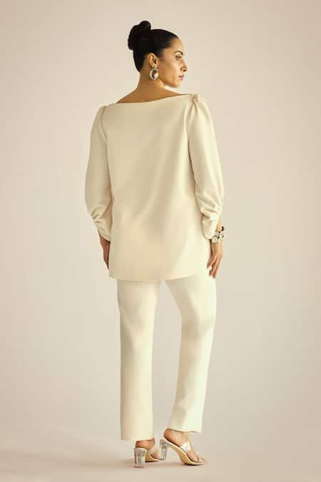 Neetiandmudita Embellished Top & Pant Set 