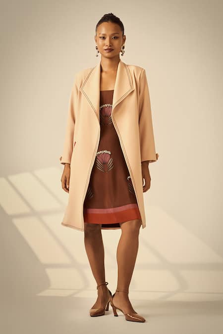 Neetiandmudita Mocha Petal Jacket 