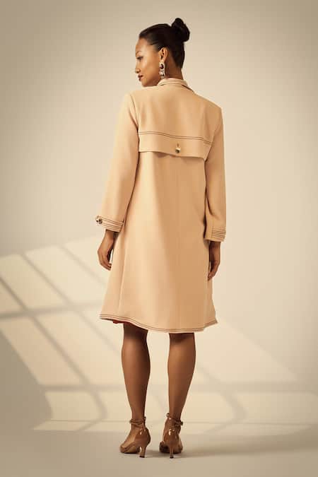 Neetiandmudita Mocha Petal Jacket 