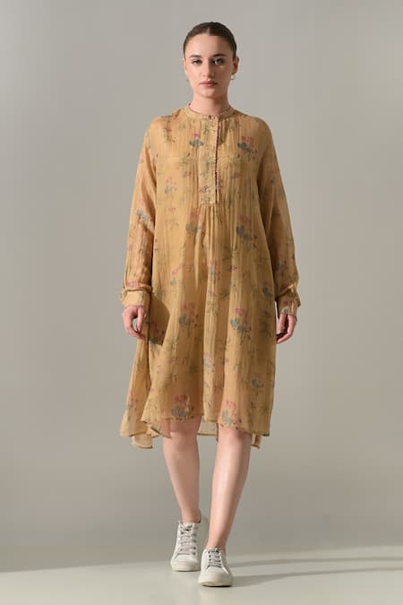 Samant Chauhan Floral Print Dress 