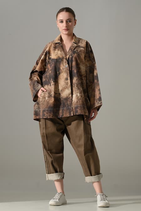 Samant Chauhan Tie Dye Shirt & Pant Set 