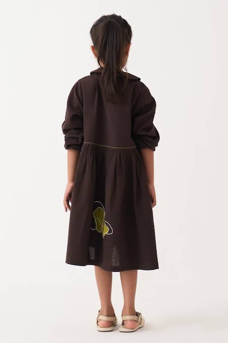 Three Handwoven Cotton Peter Pan Collar Dress