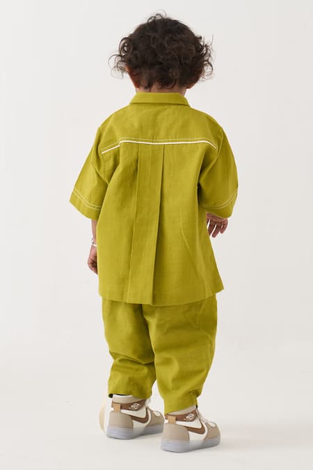 Three Handwoven Cotton Shirt & Pant Set 