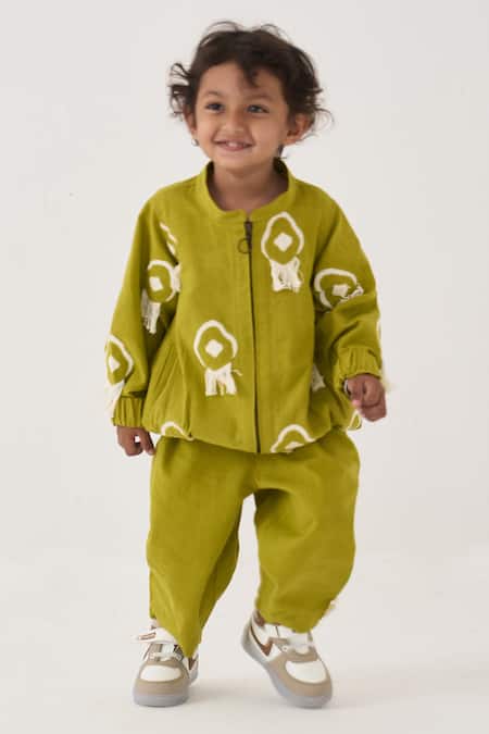 Three Handwoven Cotton Jacket & Pant Set 