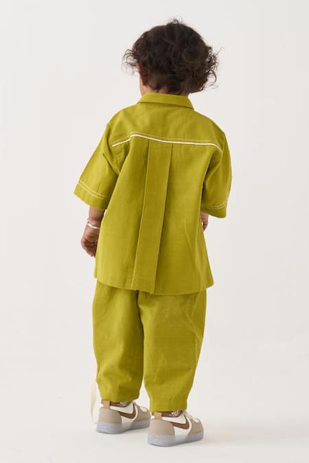 Three Handwoven Cotton Top & Pant Set 