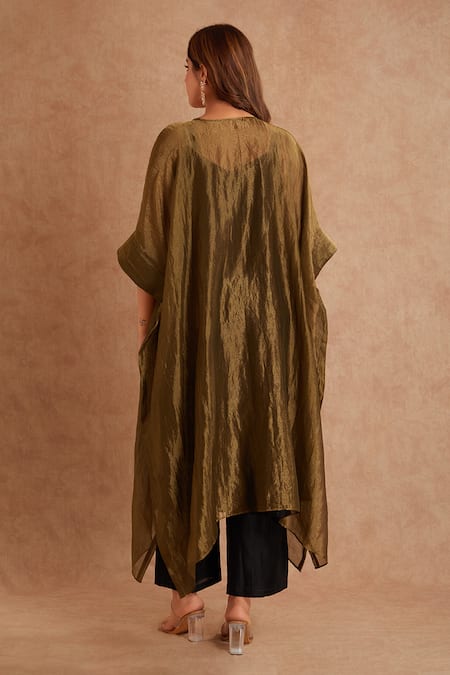 Priya Chaudhary Tissue Kaftan & Pant Set 