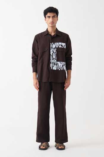 Three Abstract Pattern Shirt & Pant Set 