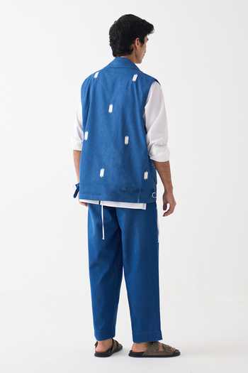 Three Sleeveless Denim Jacket 