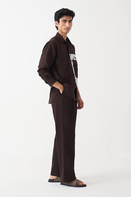 Buy_Three_Brown Denim Pant 