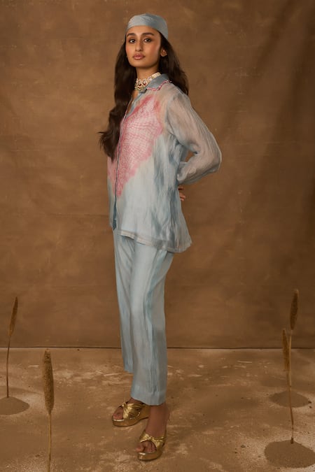 Himani Punatar Shibori Tie-Dye Shirt & Pant Set 