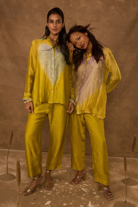 Himani Punatar Heart Pattern Shirt & Pant Set 