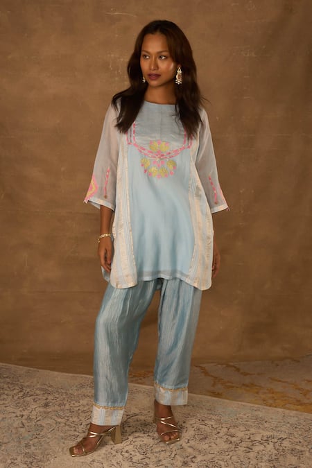 Himani Punatar Hand Embroidered Kurta & Pant Set 