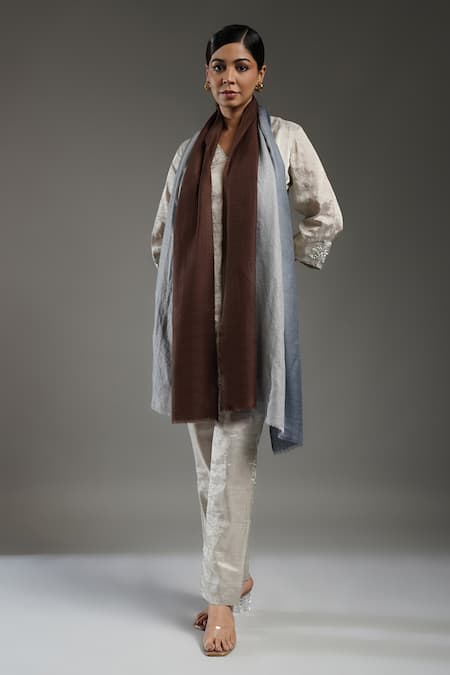 SHAZA Ziana Dual Tone Cashmere Stole 