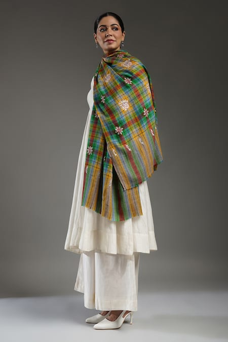 SHAZA Ziana Embroidered Pashmina Stole 