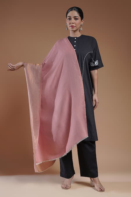 SHAZA Leher Woolen Reversible Stole 