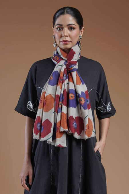 SHAZA Naienive Printed Woolen Stole 