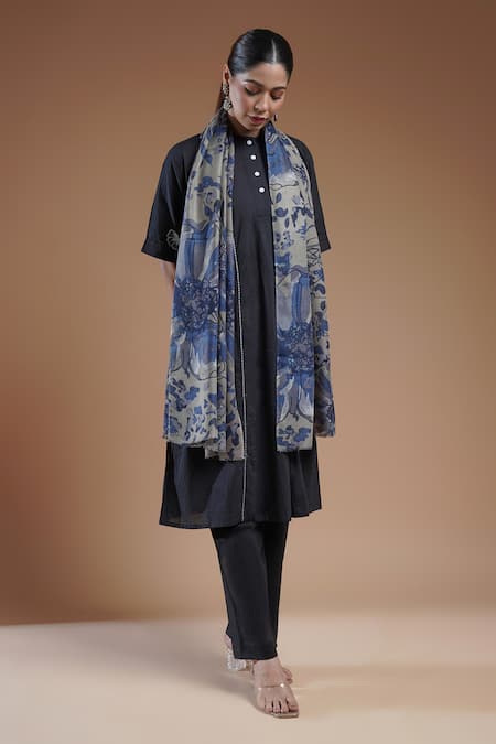 SHAZA Naienive Printed Woolen Stole 