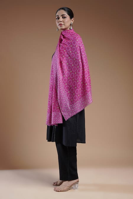 SHAZA Emera Printed Woolen Stole 