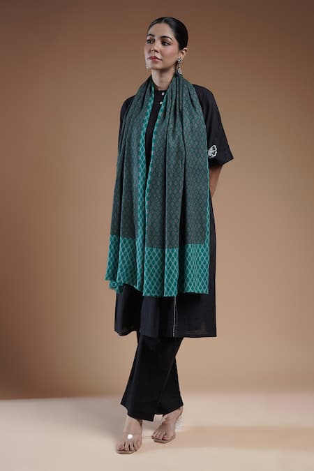 SHAZA Emera Printed Woolen Stole 