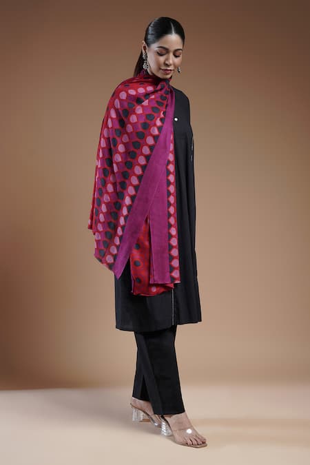 SHAZA Abstract Print Stole 