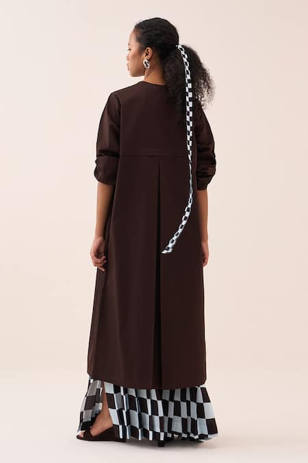 Three Checkered Pleated Skirt Set 