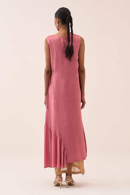 Three Chanderi Dress & Slip Set 