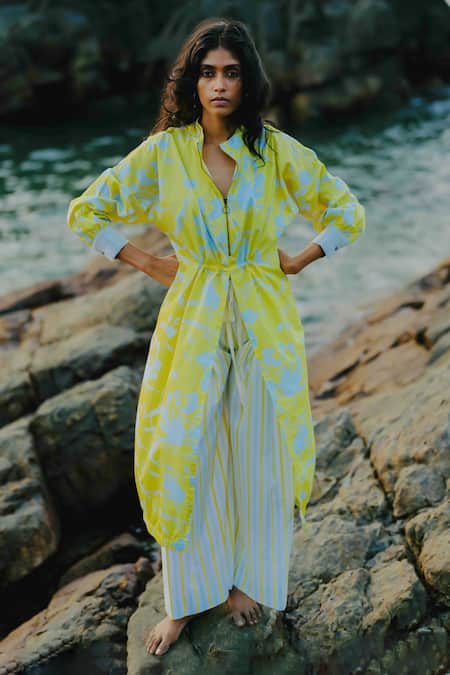 Three Floral Print Tunic & Pant Set 