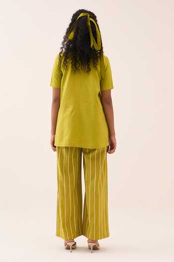 Three Handwoven Cotton Top & Pant Set 