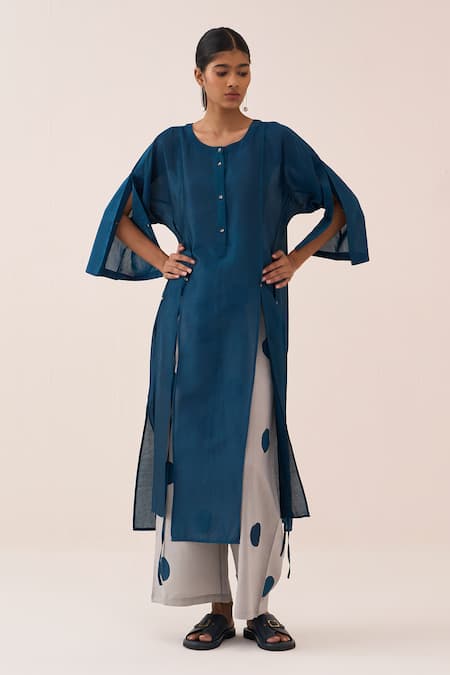 Three Chanderi Tunic & Pant Set 