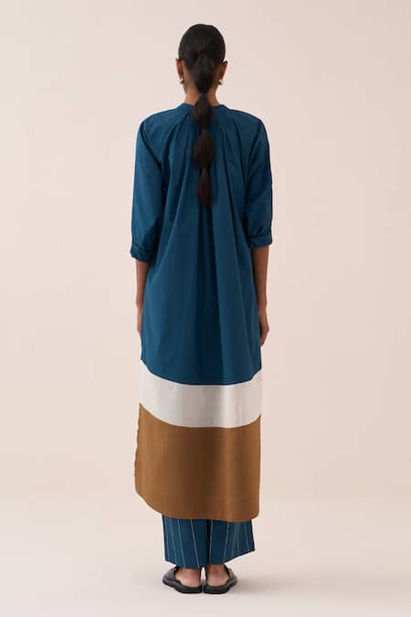 Three Panel Gather Tunic & Pant Set 