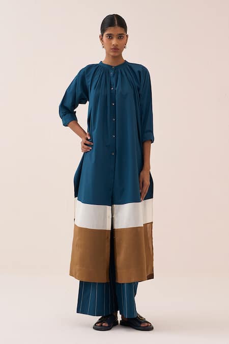 Three Panel Gather Tunic & Pant Set 
