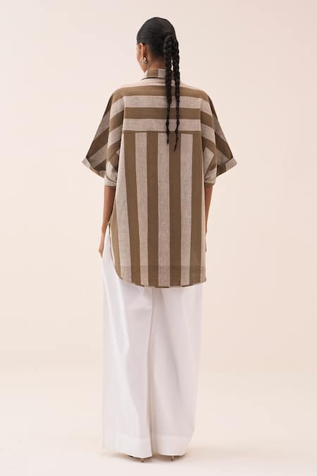 Three Striped Shirt & Pant Set 