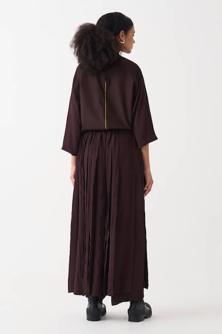 Three Floral Applique Top & Overlay Pant Set 