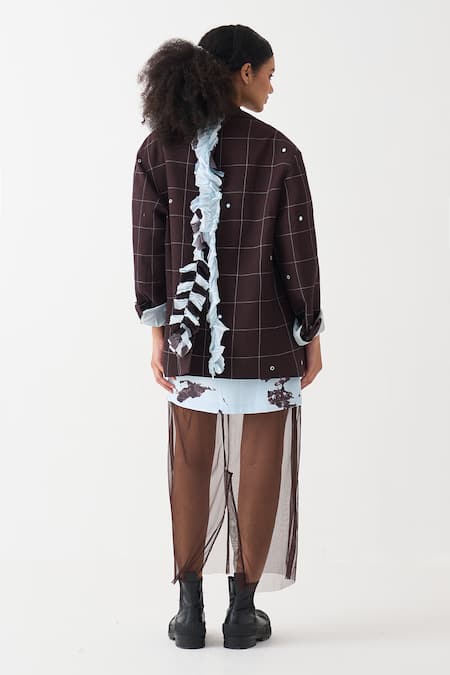 Three Mirror Work Jacket & Dress Set 